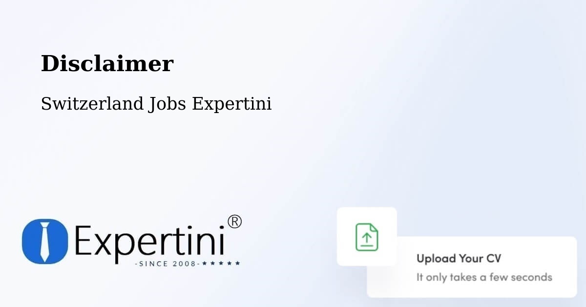 Disclaimer – Lausen - Switzerland Jobs Expertini