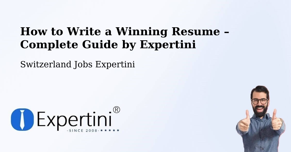 Resume Writing Guide for Job Seekers – Lausen - Lausen, Switzerland Jobs Expertini
